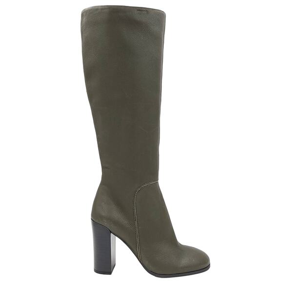 Kenneth Cole Women Knee High Dress Boot Justin Size US 5.5 Fern Green Leather - Picture 2 of 5